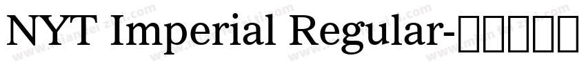 NYT Imperial Regular字体转换